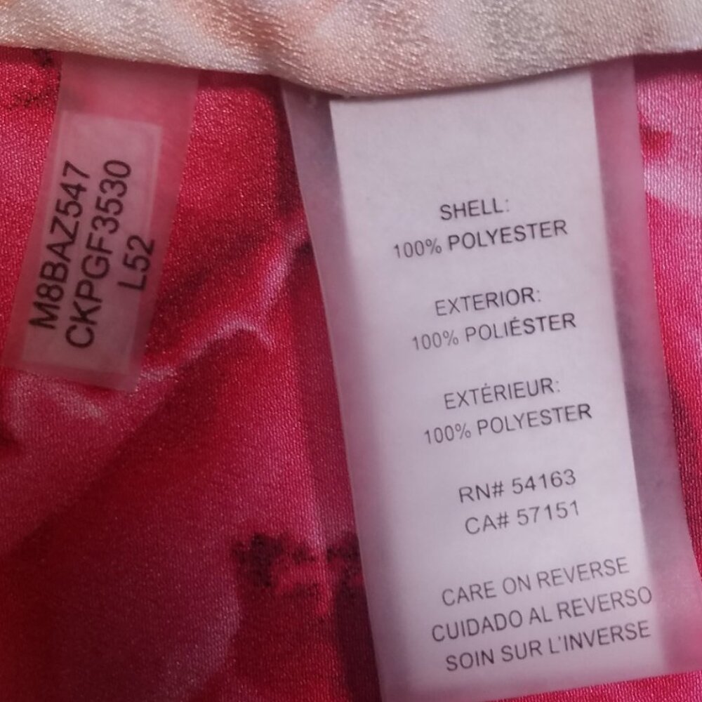 Calvin Klein Floral-Print & Gingham Check Button Front Blouse - Picture 4 of 13